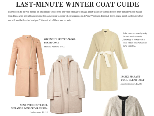 GOOP Guide to coats